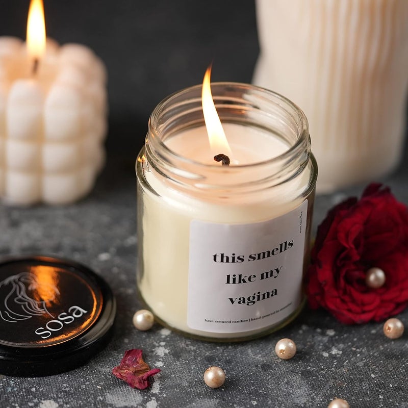SOSA Candles Scented Candles Valentine Gifts For Him Men Husband Boyfriend Girlfriend Scented Candles For Home Decor Scented Candles For Home Gift For Girlfriend Boyfriend Husband Wifey Fiance Men Women Birthday Anniversary Special Love Gift For Boyfriend Gift For Fiance Gift For Hubby Scented Candles For Honeymoon Honeymoon candle x1 45 hrs  - Image 3