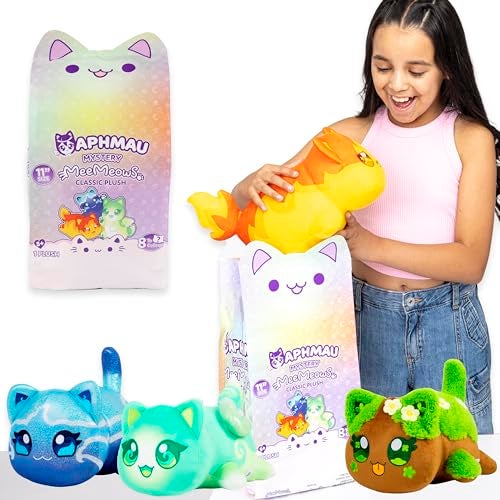 Aphmau MeeMeows 11” Classic Mystery Plush, Elemental, YouTube Minecraft Gaming Channel, Plush Mystery Box, Blind Box, 1 of 8 Possible Elemental MeeMeows, Official Merch - Image 1