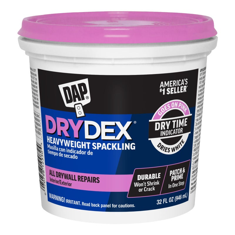 Dap 1 qt Dap 12330 DryDex Interior/Exterior Spackling, White - Image 1