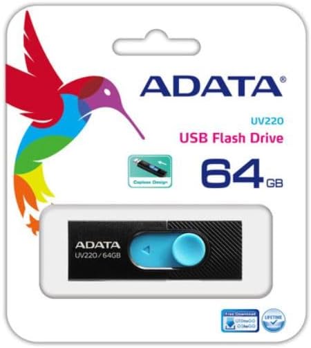 ADATA ADATA UV220  USB Flash Drive  64 GB  USB 20  BlackBlue - Image 5