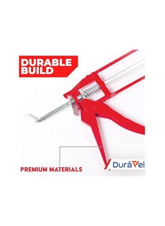 Duravel Duravel General Purpose Silicone Gun, Heavy-duty Silicone sealant Gun, Metal silicone Gun with Quick Release Plate for Adhesives  - Image 2