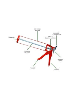 Duravel Duravel General Purpose Silicone Gun, Heavy-duty Silicone sealant Gun, Metal silicone Gun with Quick Release Plate for Adhesives  - Image 3