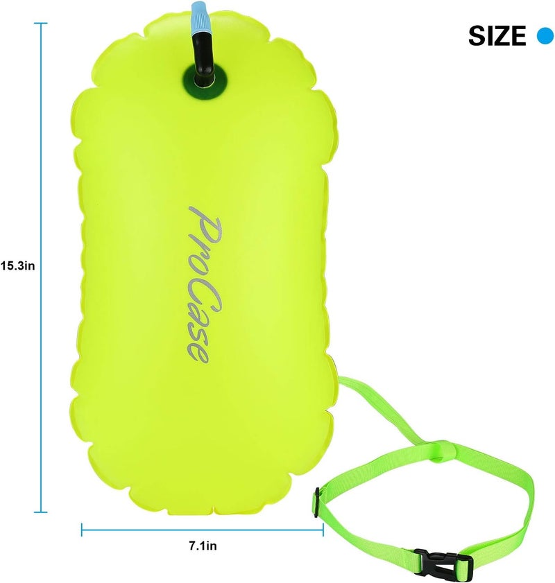 Procase Swim Buoy Float, Swimming Bubble Safety Float with Adjustable Waist Belt for Open Water Swimmers, Triathletes, Snorkelers, Kayakers, Safe Swim Trainers - Image 3