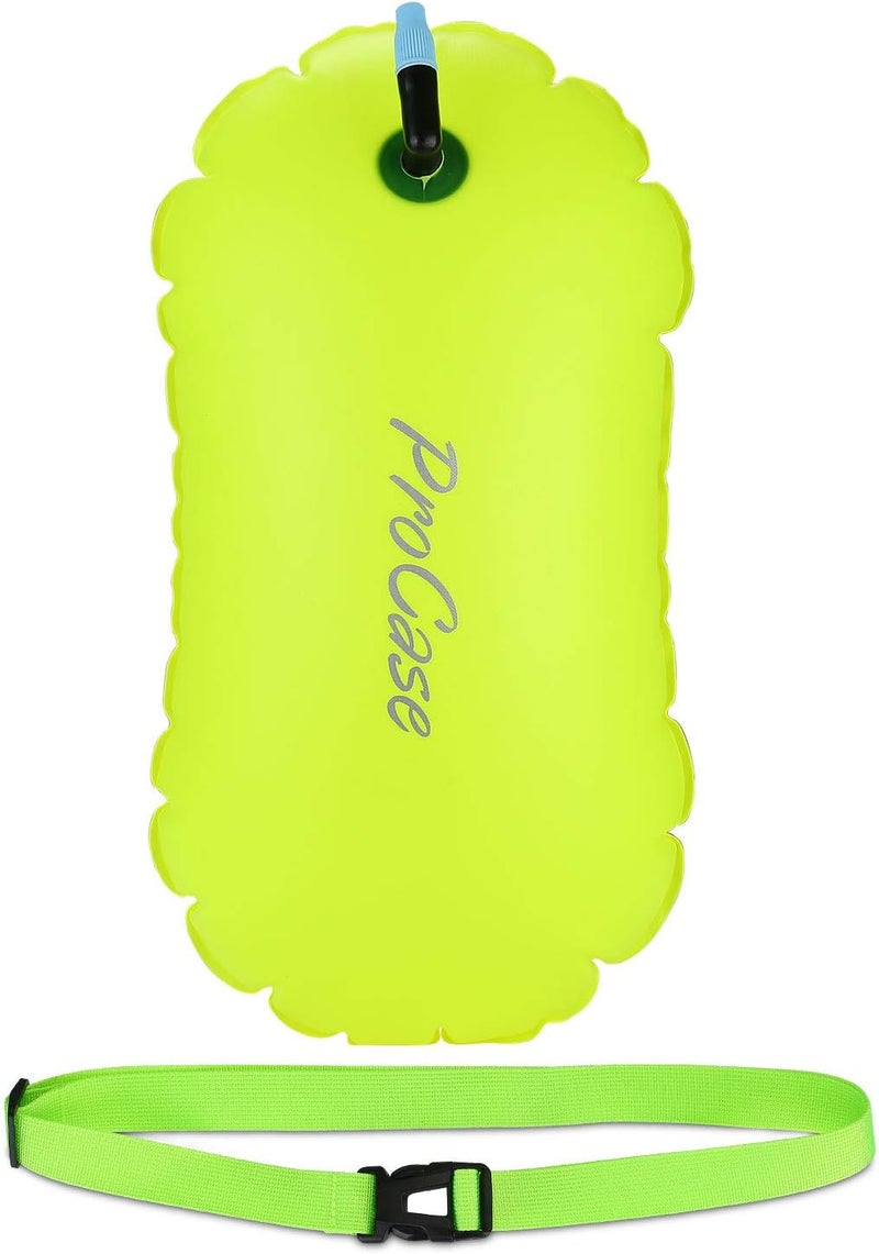Procase Swim Buoy Float, Swimming Bubble Safety Float with Adjustable Waist Belt for Open Water Swimmers, Triathletes, Snorkelers, Kayakers, Safe Swim Trainers - Image 1