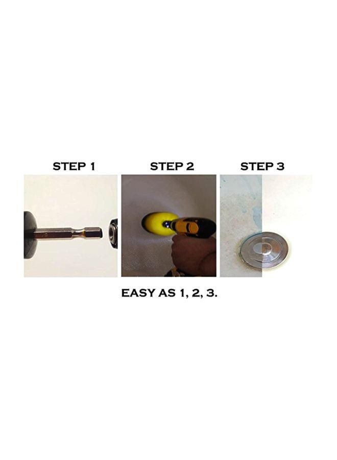 3-Piece Tile Grout Power Scrubber Drill Brush Tub Yellow/Black Small - 2, Large - 4, Medium - 3.5inch - Image 2