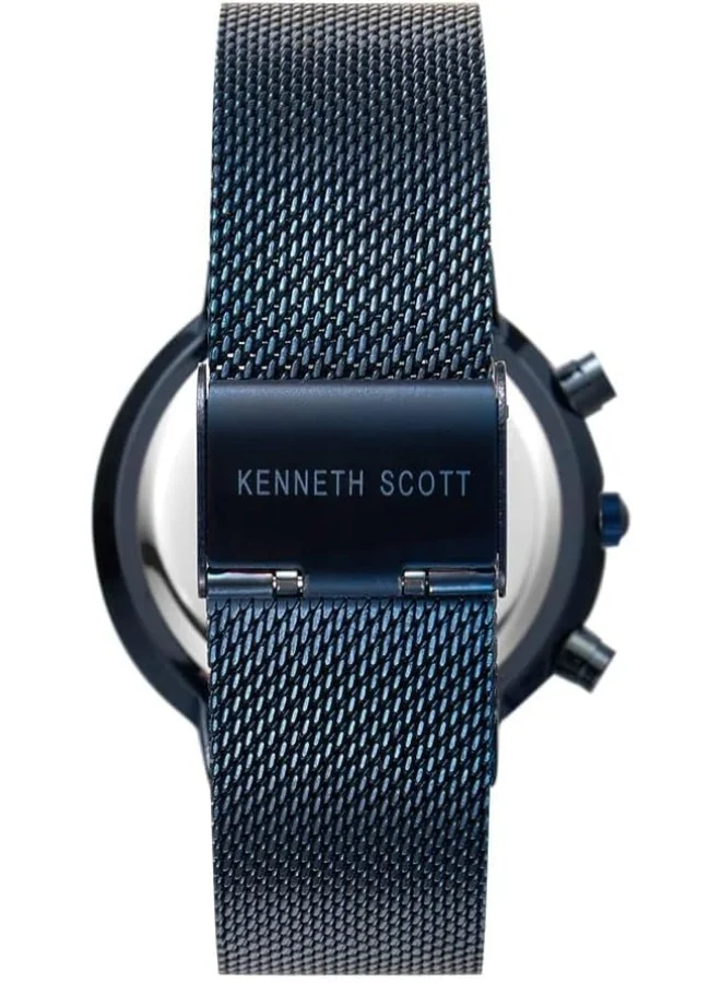 KENNETH SCOTT Kenneth Scott Men'S Blue Dial Multi Function Watch - K22133-Nmnn
