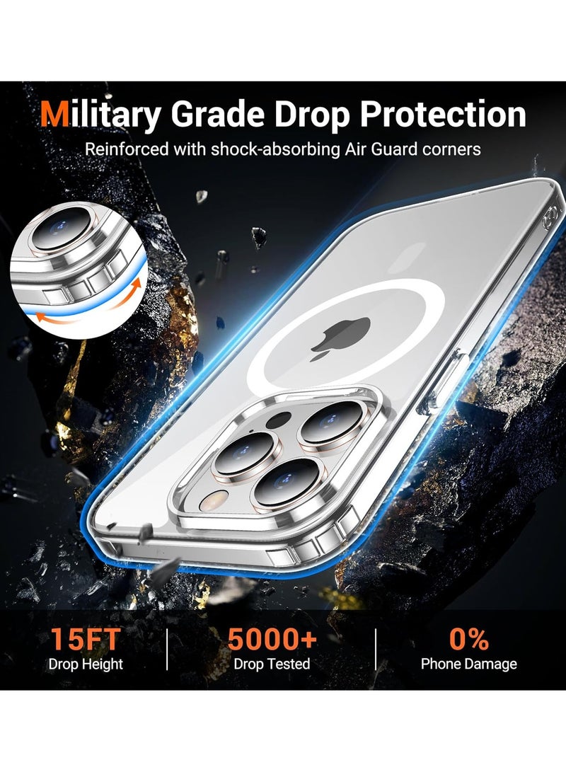 Mismo Magsafe Case for iPhone 13 Pro , Non-Yellowing Shockproof Phone Bumper Cover, Anti-Scratch Clear Back (Clear) - Image 4