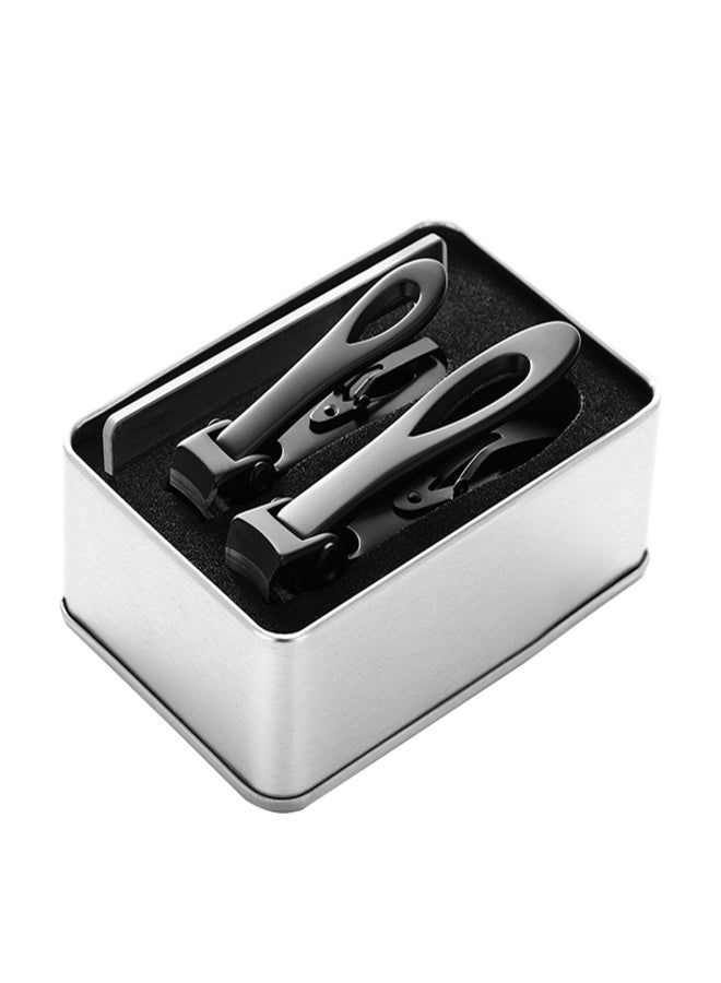3PCs Nail-Clippers Nail File Kit for Thick Toenails Fingernails 16mm Wide Jaw Opening Stainless Steel Nail Cutters - Image 1
