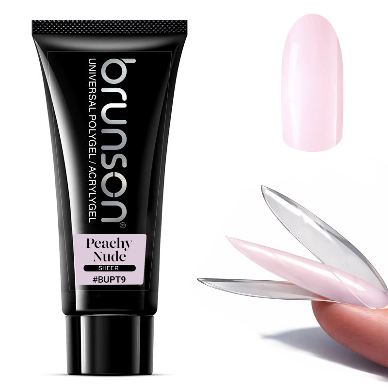 Polygel for Nails 100g- Brunson Universal Poly Gel Nail Builder Extension for Nail Art Design – High-Viscosity Builder Gel - Professional Acrygel for Nail Extensions | Sandwich Dual Form Technique