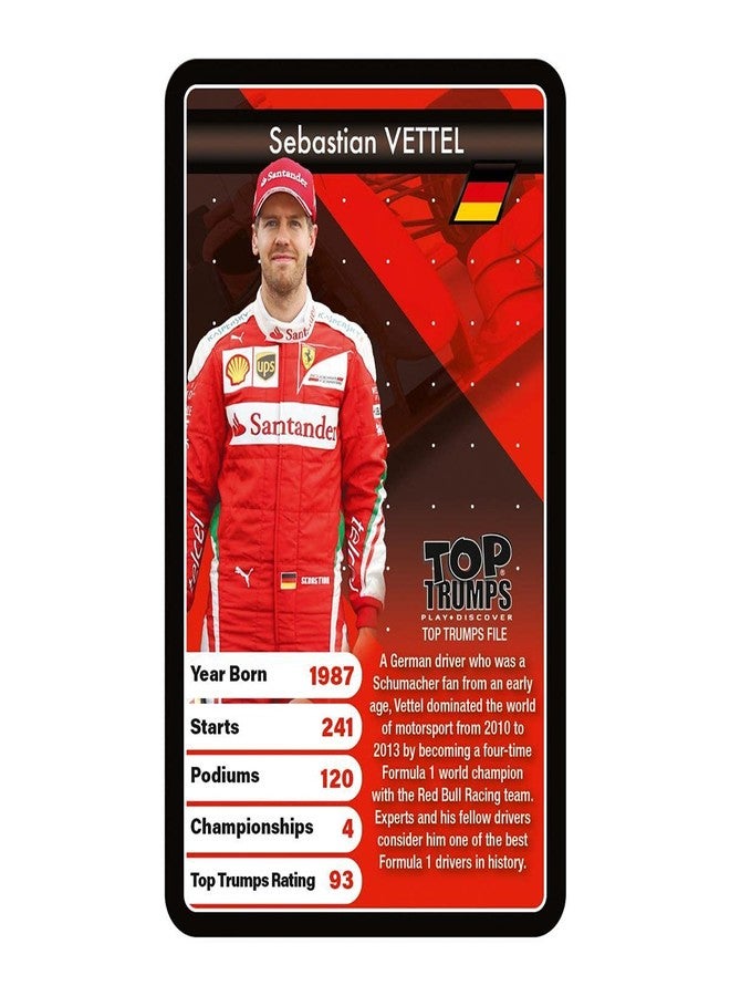 Top Trumps Grand Prix Heroes Classic Card Game, Learn Facts About Racing Drivers Including Sebastian Vettel, Lewis Hamilton and Daniel Ricciardo, Gift and Toy for Boys and Girls Aged 6 Plus - Image 3