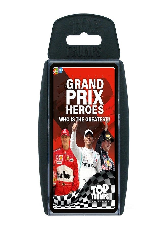 Top Trumps Grand Prix Heroes Classic Card Game, Learn Facts About Racing Drivers Including Sebastian Vettel, Lewis Hamilton and Daniel Ricciardo, Gift and Toy for Boys and Girls Aged 6 Plus - Image 1