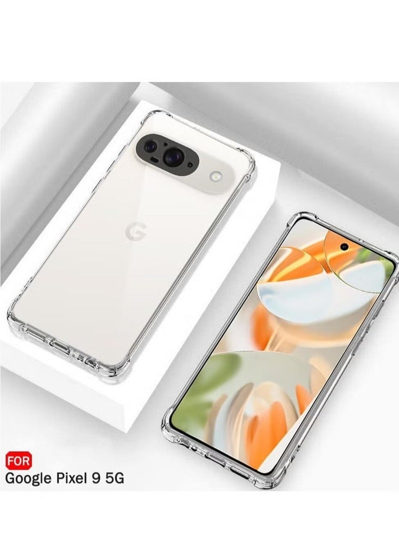 JAJEEK Google Pixel 9 Case Cover | Protective Shock Absorption Bumper Case with Camera Protection | Crystal Clear Soft TPU Transparent Case for Google Pixel 9 5G | Slim, Durable, and Impact-Resistant - Image 5