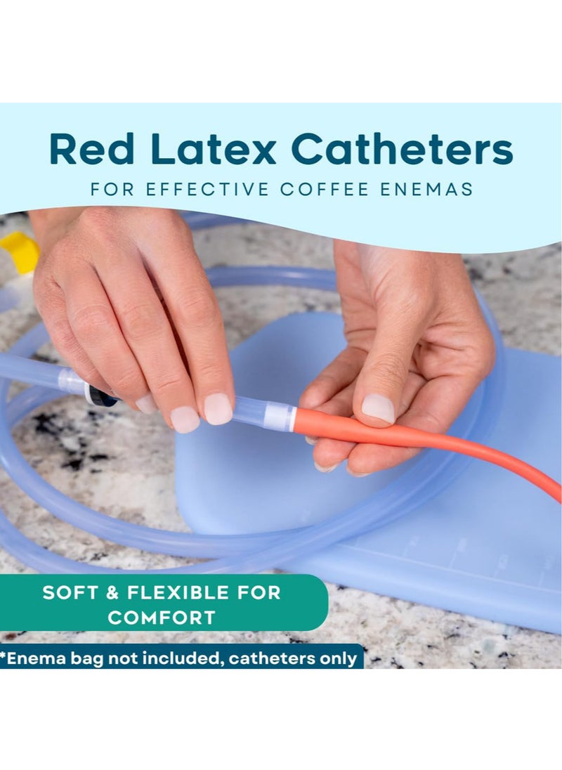 Generic - 10 Pieces 39cm 18FR Rubber Enema Tubes Colon Tubes for Coffee Enemas Higher Colon Cleanse for Secure - Image 1