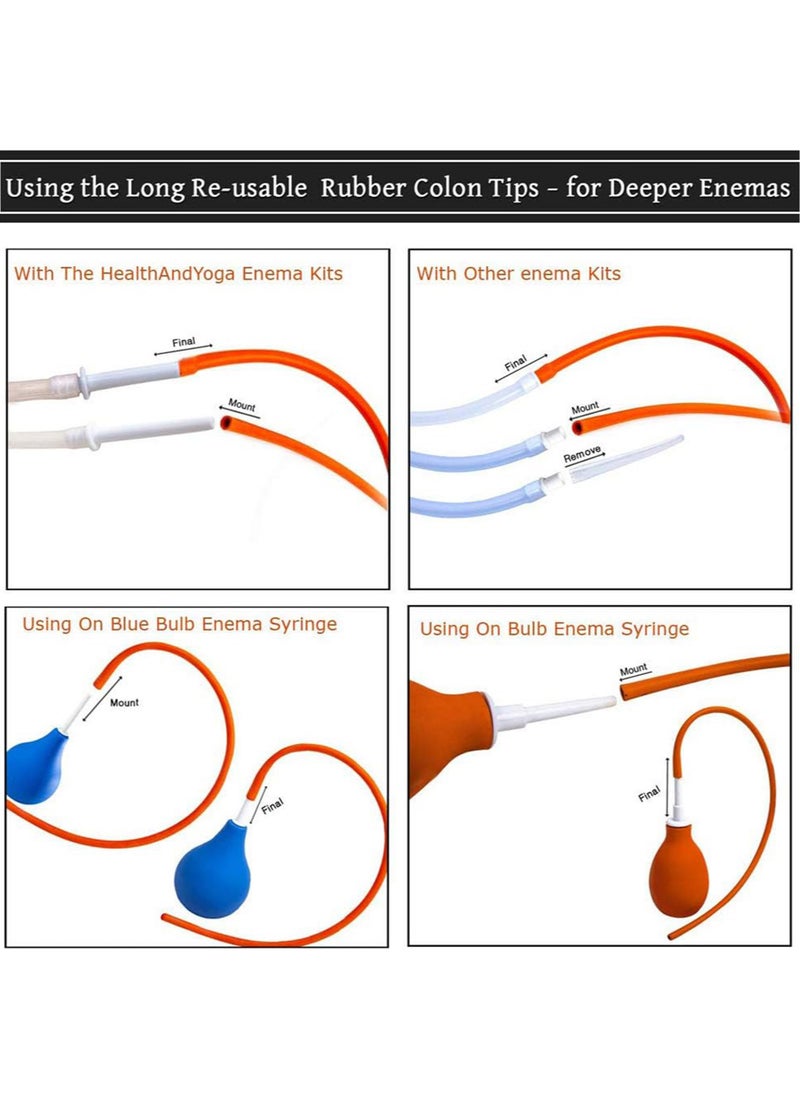 Generic - 10 Pieces 39cm 18FR Rubber Enema Tubes Colon Tubes for Coffee Enemas Higher Colon Cleanse for Secure - Image 1