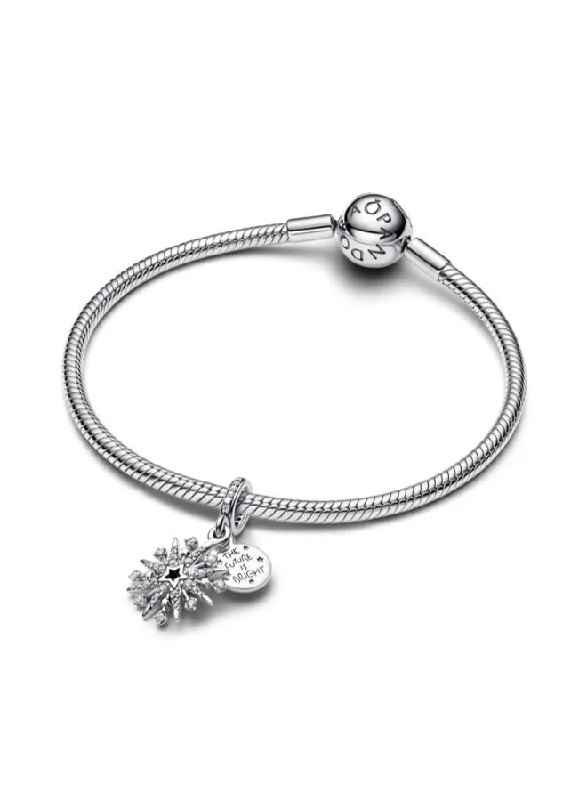 PANDORA Sparkling Firework Double Dangle Charm