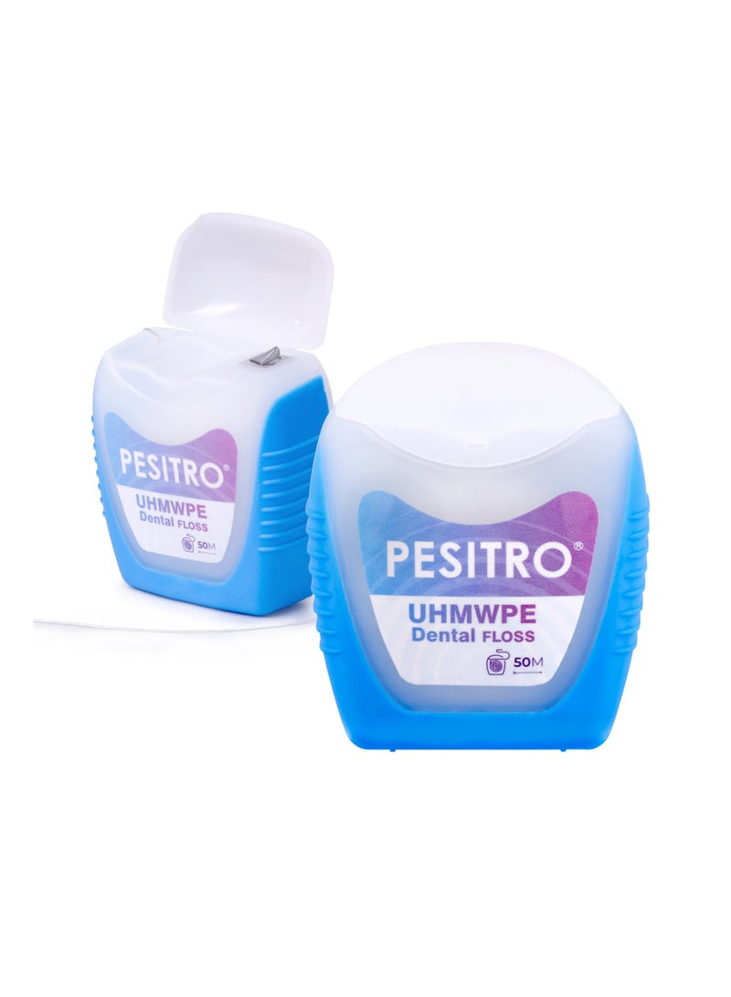 PESITRO UHMWPE Dental Floss – Ultra-Strong Shred-Resistant Mint Floss, 50 m - Image 1