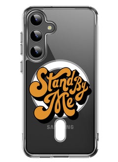 Magnetic Case for Samsung Galaxy S24 6.2-inch Compatible with MagSafe Wireless Charging, Shockproof Phone Bumper Cover Stand by me-01