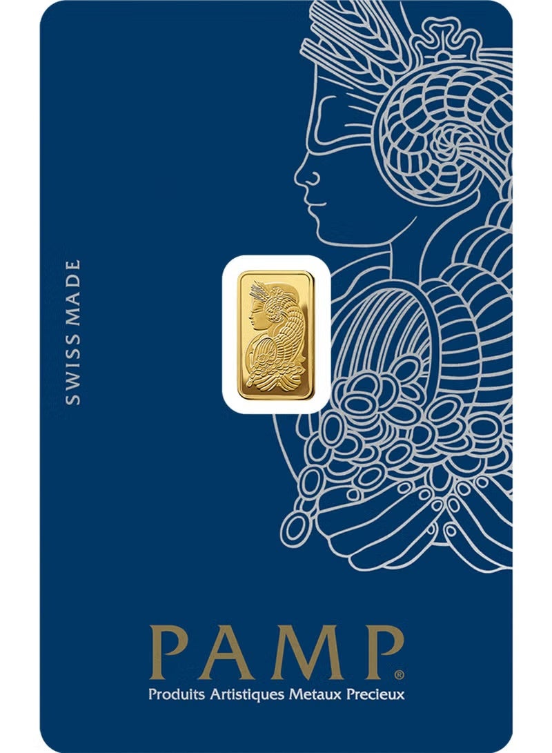 بامب سبيكة ذهب PAMP Suisse وزن 1 جرام، عيار 24 قيراط، نقاء 999.9 - Image 1