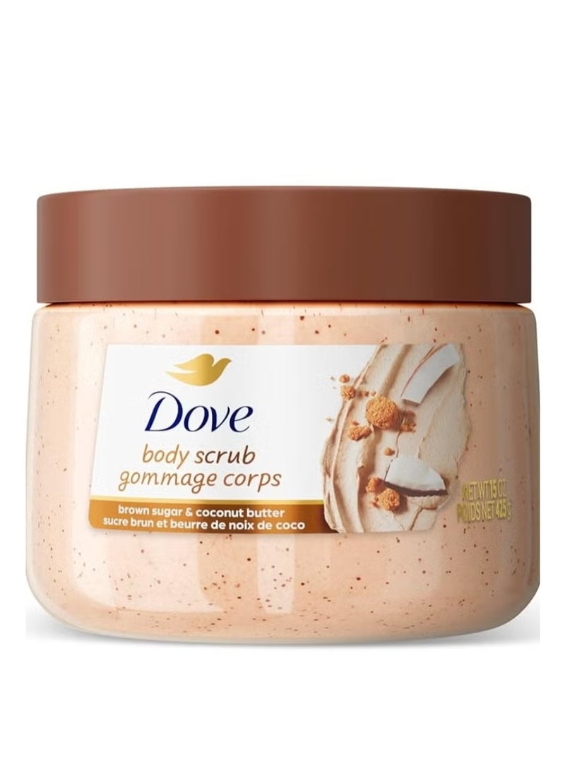 Dove Body Scrub ( brown sugar&coconut butter) 425gm - Image 1