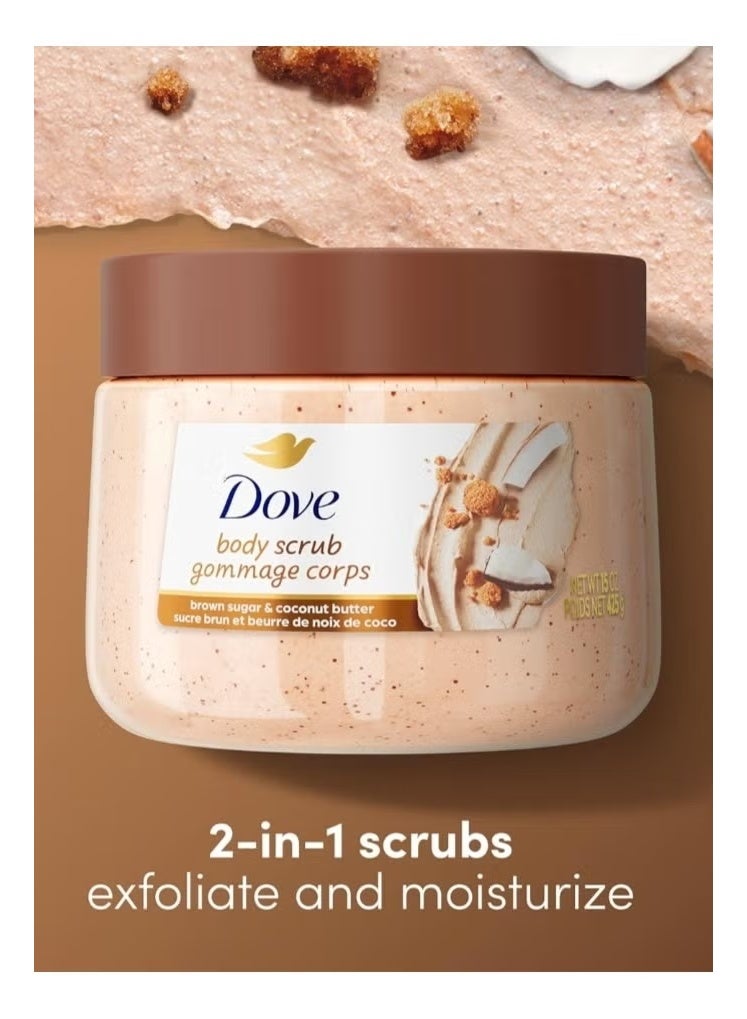 Dove Body Scrub ( brown sugar&coconut butter) 425gm - Image 3