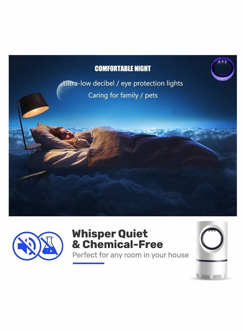 KASTWAVE Electric Mosquito Fly Bug Insect Zapper Killer Insect Attractant Trap Powerful Light Lamp for Home Indoor Outdoor Patio White - Image 5