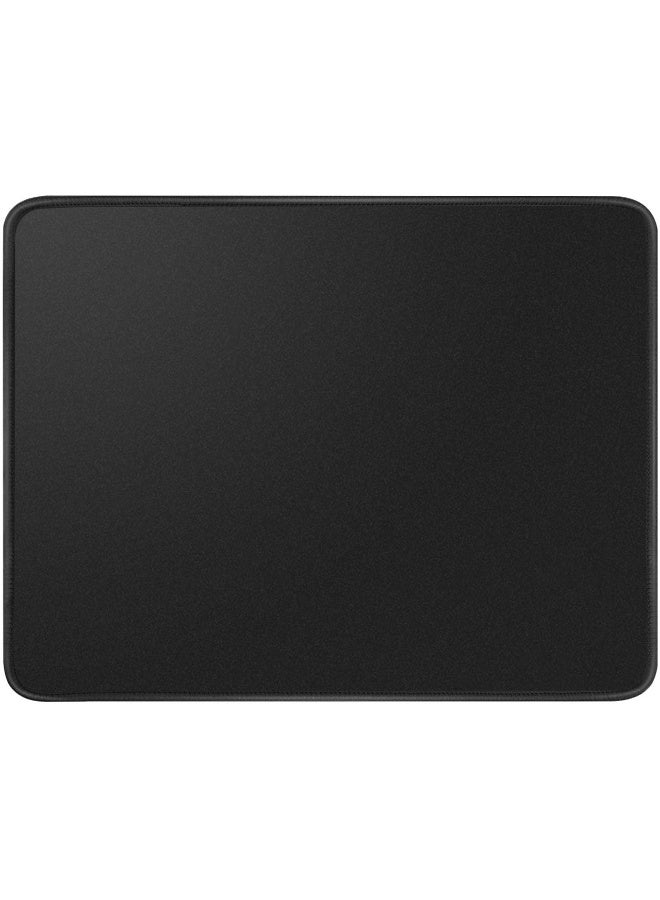 Kriture Mouse Pad with Stitched Edge, Non-Slip Rubber Base, Premium-Textured and Waterproof Mousepad for Computers, Laptop, Office and Home, 260x210x3mm, Black - Image 1