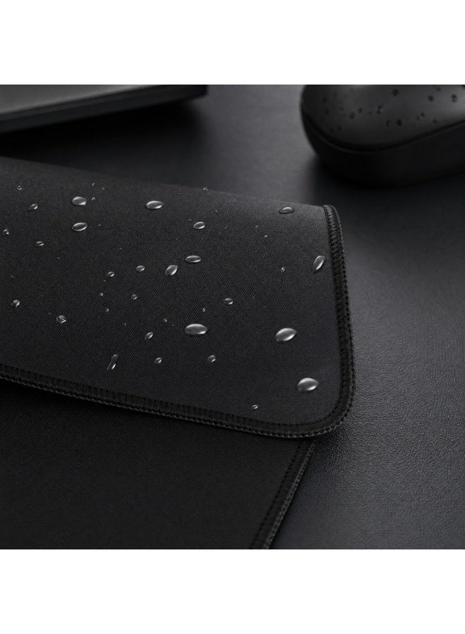 Kriture Mouse Pad with Stitched Edge, Non-Slip Rubber Base, Premium-Textured and Waterproof Mousepad for Computers, Laptop, Office and Home, 260x210x3mm, Black - Image 4