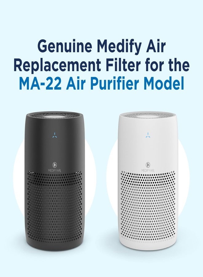 Medify Air Medify MA-22 Air Purifier with True HEPA H13 Filter | 555 ft² Coverage in 1hr for Allergens, Smoke, Wildfires, Dust, Odors, Pollen, Pet Dander | Removal to 0.1 Microns | White, 1-Pack - Image 3