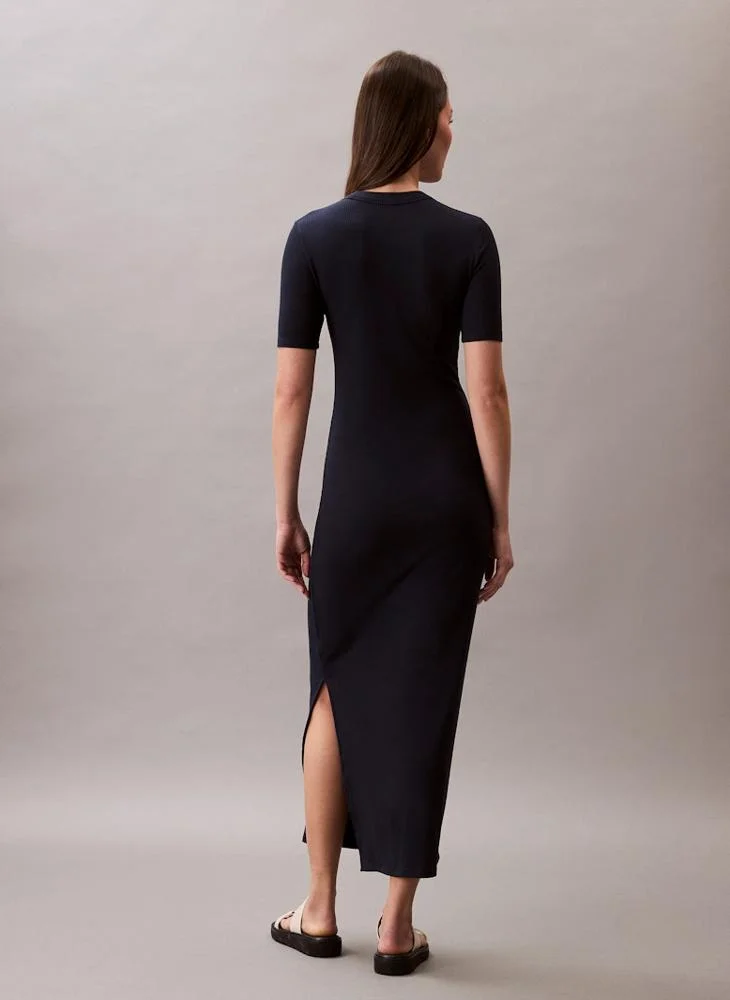 Calvin Klein Jeans Logo T-shirt Maxi Dress