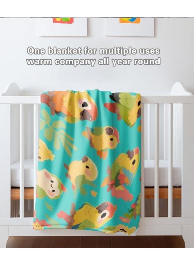 عام بطانية رقيقة من الفانيلا الكرتونية للأطفال أو الطلاب (دافئة ومريحة ومناسبة للنوم والألعاب) 100 سم * 150 سم - 318 - Image 1