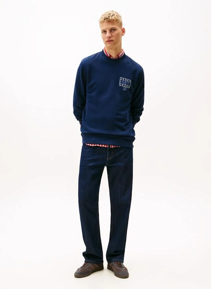 TOMMY JEANS  Regular Entry Dna Play Sweatshirt for Men | Best Price UAE