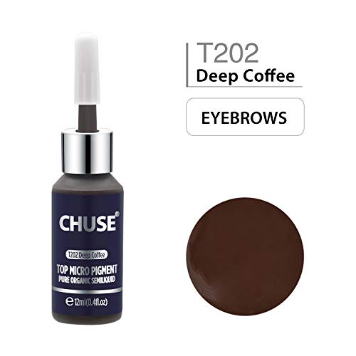 CHUSE PMU Eyebrow Pigments 04oz12ml T202 Deep Coffee - Image 3