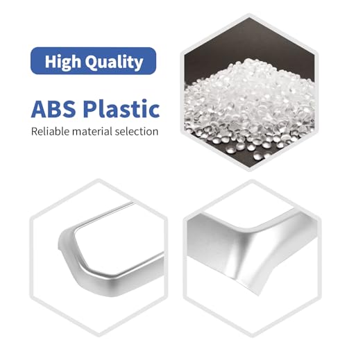 RT-TCZ for Jeep JL Rear AC Vent Trim Frame Silver Compatible with Jeep Wrangler JL JLU Gladiator JT 2018-2024 Silver Interior Accessories - Image 3