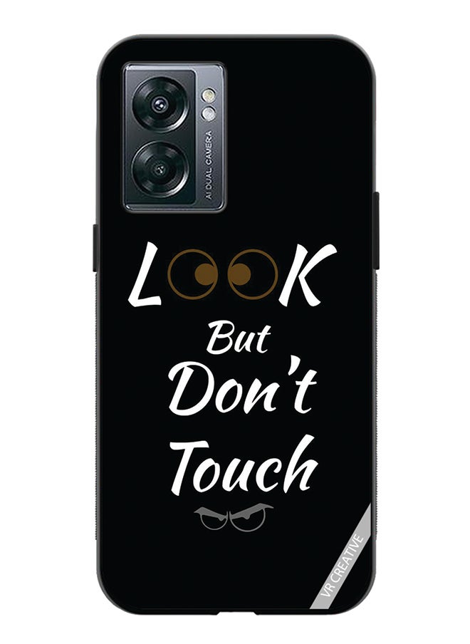 VR CREATIVE Protective Case Cover For Oppo A57 5G Look But Don't Touch Design Multicolour  - Image 1