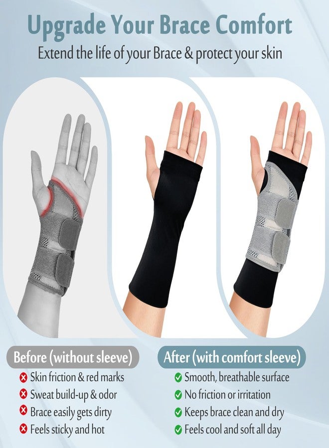 Mybow Wrist Brace Liner Hand Sock for Splint, Arm Sock for Under Splint, Compression Sleeve for Hand with Thumb Support, Cast Liner Sleeve for Wrist, Elbow & Arm Night Splint (1 Pack - Small) - Image 4