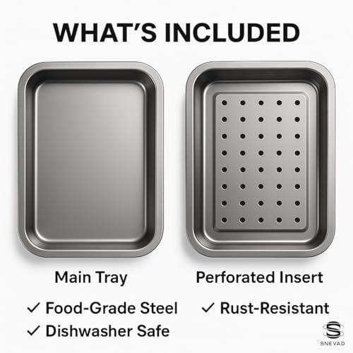 Snevad Stainless Steel Tea Tray & Organizer - Square Tea,Coffee Serving Tray Cup Plate for Home Kitchen and Bathroom & Restaurant Elegant Metal Drink Tray Decor Versatile Storage and Tea Shops Silver - Image 2