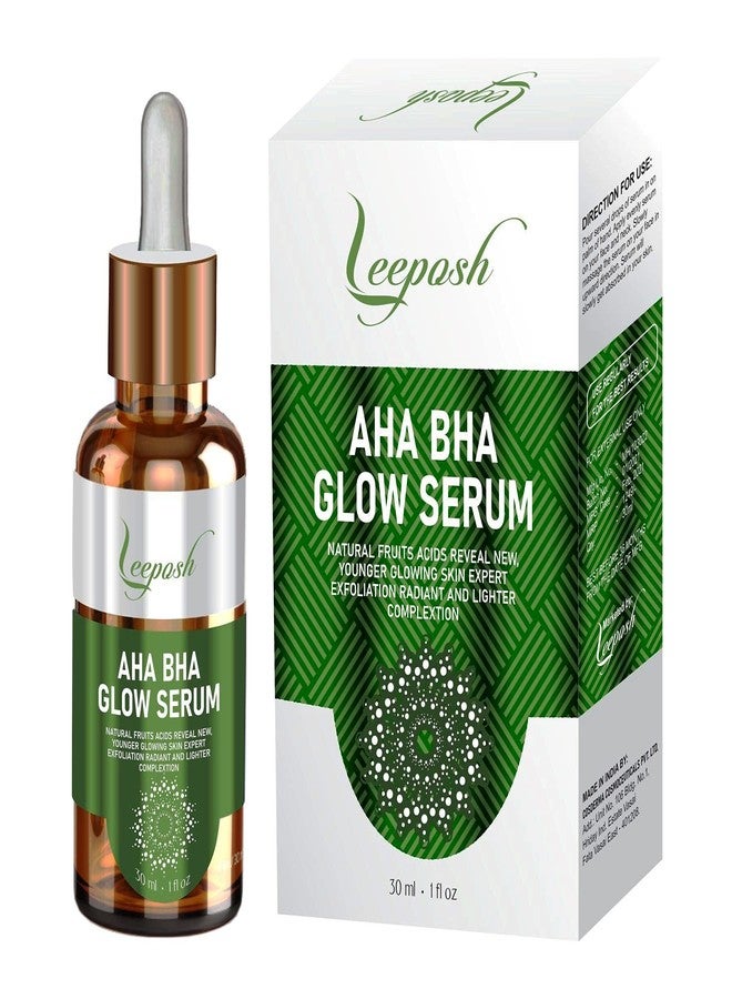 Leeposh AHA BHA Serum Exfoliating Serum AHA 10% + BHA 2% + Lactic acid 10% || Dead Skin Removal, De-Tan, Clear Complexion, Bright & Glowing Skin || Reduce Pore Appearance || Smooth Texture || 30 ml - Image 1