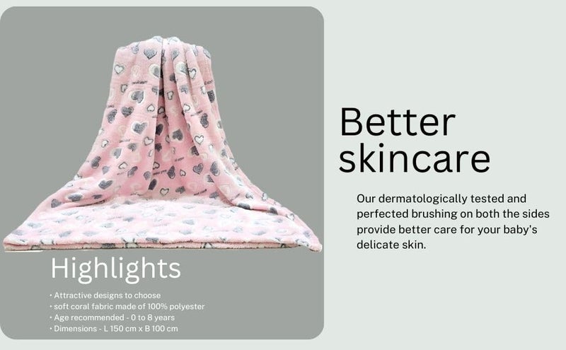 First Kick Kids Blankets Printed Sheet Blanket for Boys and Girls (1-5 Years), L 150 cm x B 100 cm, Pack of 1 Pc. - Image 3