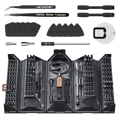 JAKEMY Mini Precision Screwdriver Set,JAKEMY 180 in 1 Laptop Screwdriver Repair Tool Kit,Magnetic Multi-Bit Tiny Screwdriver Bit Kit for DIY,Computer,PS5,Xbox,RC Car,Jewelers,Glasses,Watch,Home - Image 1