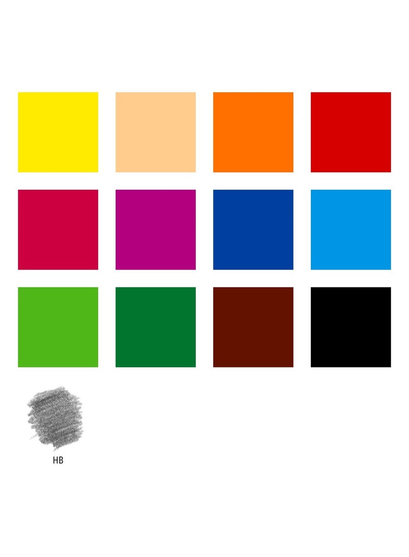 STAEDTLER 12-Piece Noris Colour Pencil With A Graphite Pencil And Eraser - Image 5