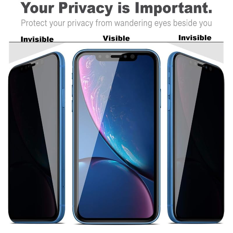 GlassVerse زجاج حماية الخصوصية المقسى لهاتف ناثينغ 2A (عبوة من 1) مع مجموعة تركيب مجانية. من الحافة إلى الحافة. (قفل بصمة الإصبع على الشاشة لن يعمل مع حارس الخصوصية) - 6.7 بوصة - Image 3