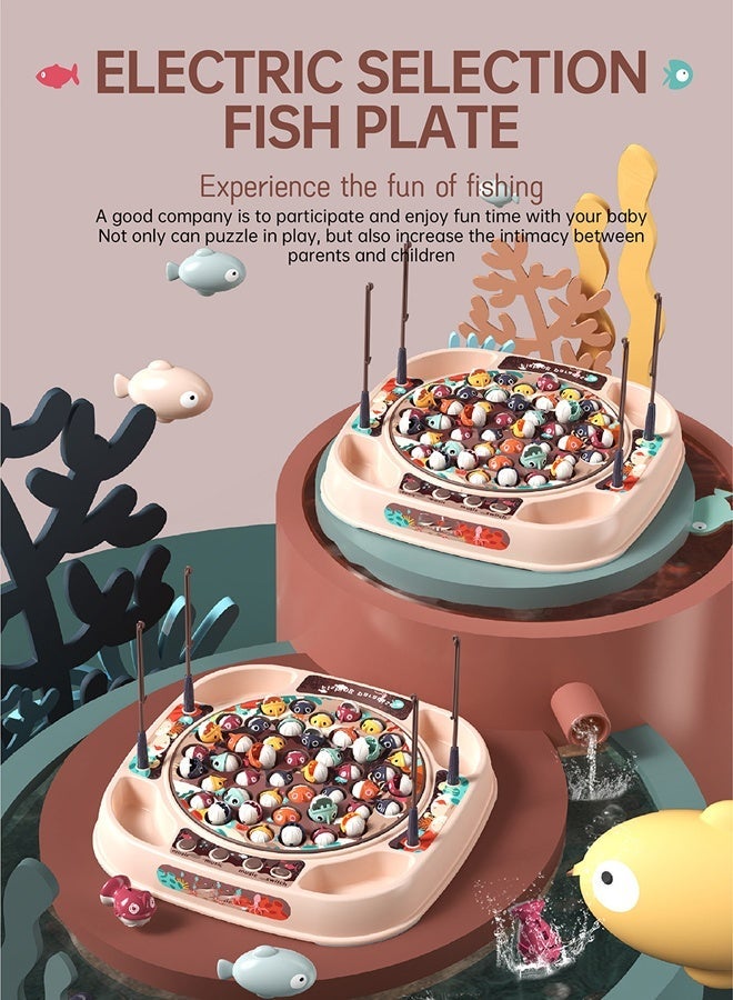 Electric spinning fishing reel Magnetic fishing game With lights and music Fishing competition game Early childhood education toy - Image 2