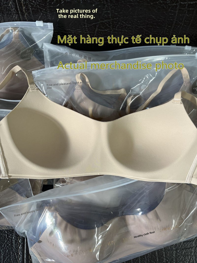 Seamless Comfort Bra Wire-Free Breathable Skin color  - Image 4
