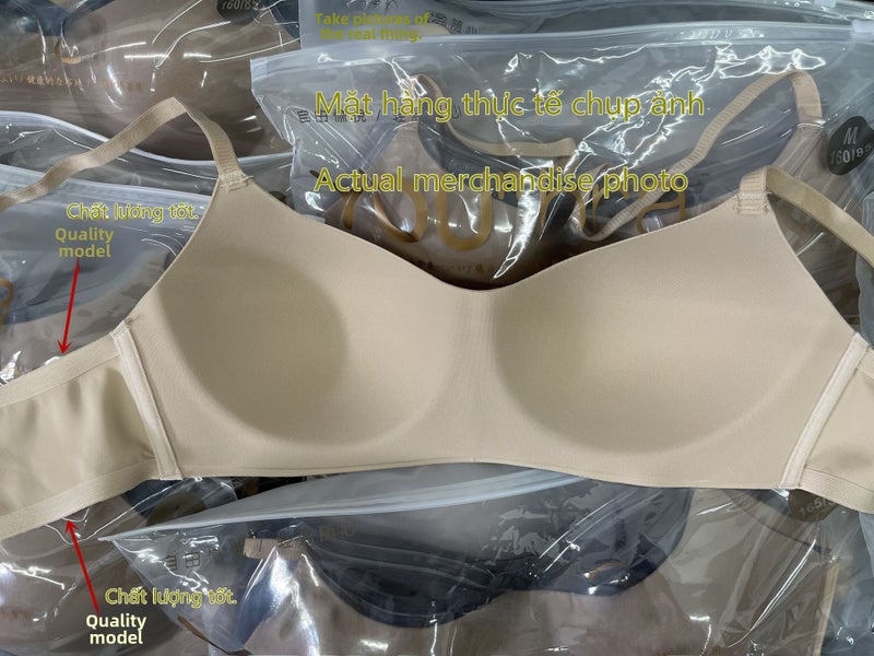 Seamless Comfort Bra Wire-Free Breathable Skin color  - Image 3