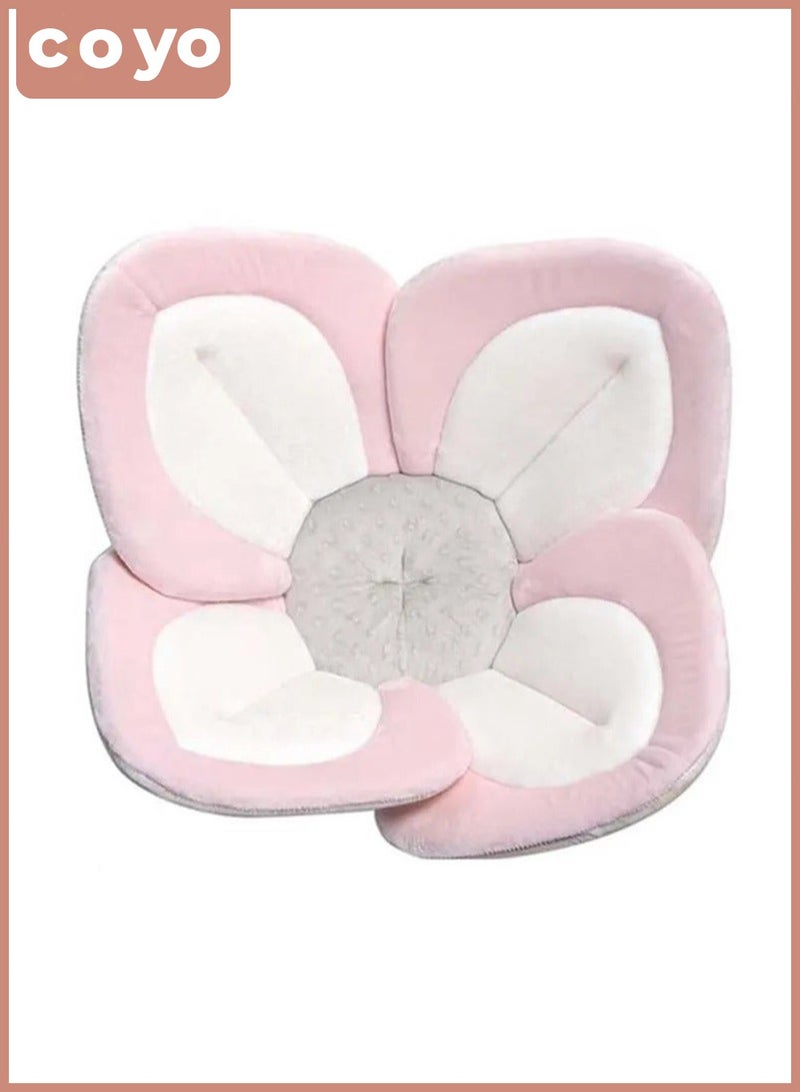 COYO Baby Bath Lotus Cushion Sink Bather Petal Newborn Bathtub Mat Bathing Tub Seat Support Lounger Flower Bathing Pad Non-Slip Safety Sink Insert Tub - Image 1