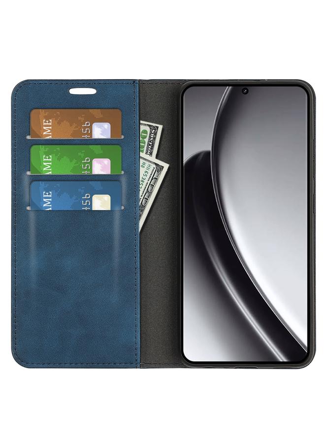 S-TOP Case For Realme GT 6 5G Retro-skin Magnetic Suction Leather Phone Case - Image 4