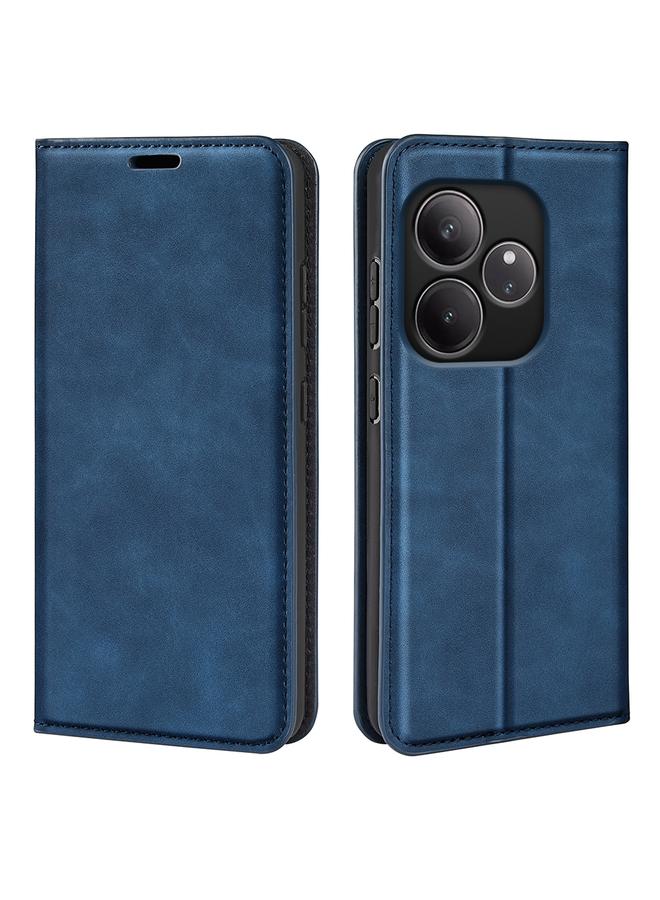 S-TOP Case For Realme GT 6 5G Retro-skin Magnetic Suction Leather Phone Case - Image 1