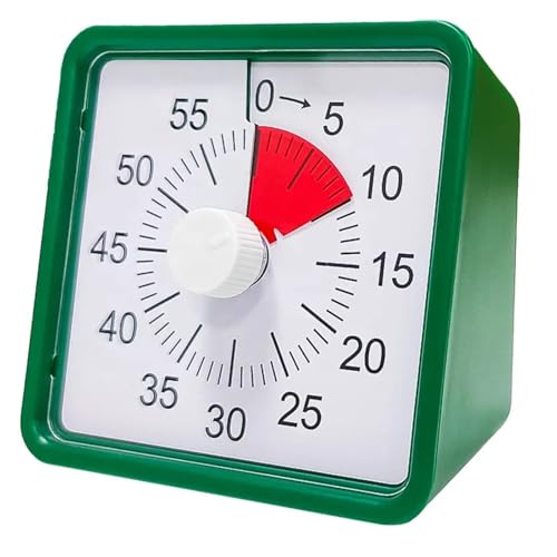 The AutoStory 60 Minute Visual Timer Clock – Silent Countdown Timer for Kids & Adults | Time Management for Classroom, Kitchen, Study, Office, ADHD, Homeschool, Tasks & Games (Green) - Image 1