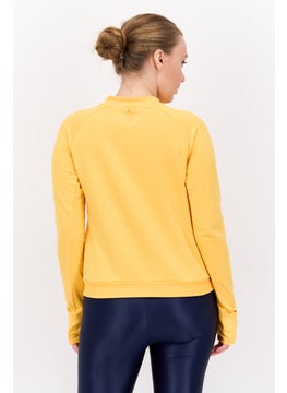 Brooks Women Sportswear Fit Long Sleeve Training Top, Yellow  - Image 4