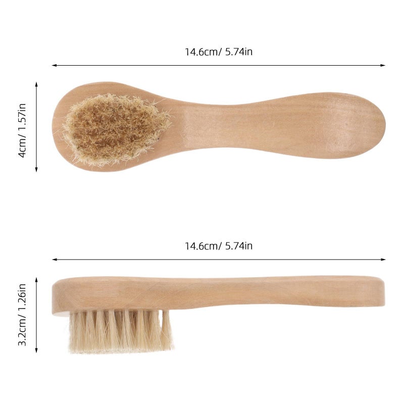 Exfoliating Body Brush And Facial Scrub Brush Set Portable For Shower Back Travel - Image 3
